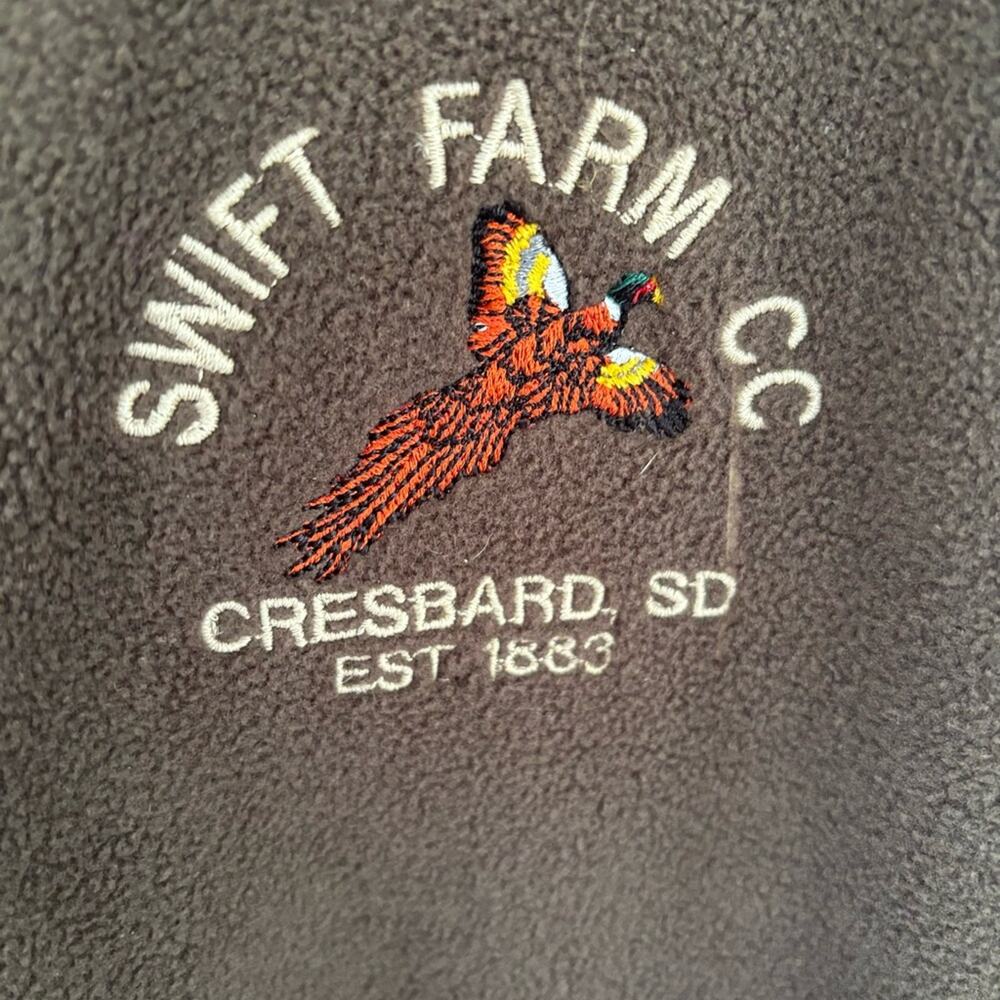 BOYT Swift Farm Co Men’s Brown Fleece Vest Zip Up Sleeveless Jacket Outdoor XXL - Picture 3 of 4